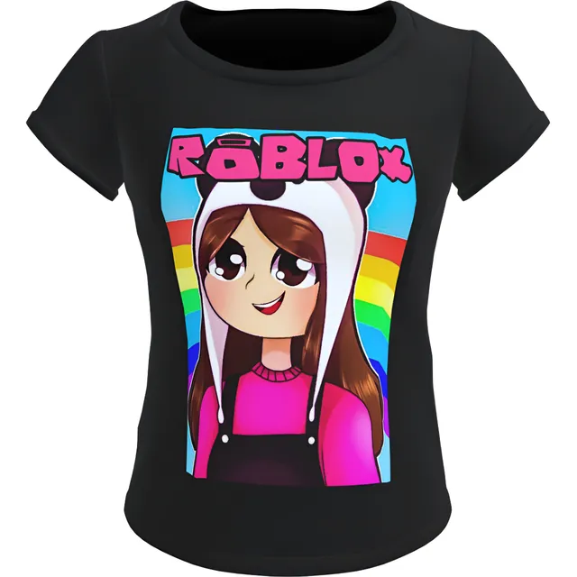 Camisa Do Roblox Infantil Feminina Blusa Tshirt