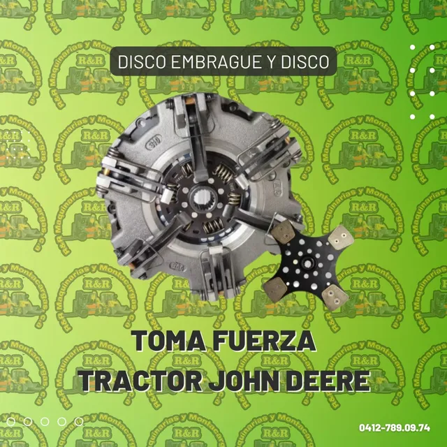 Disco Embrague Y Disco Toma Fuerza Tractor John Deere