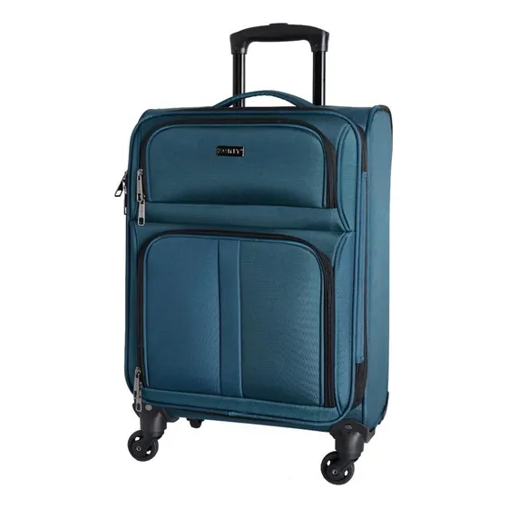 Valija Chica De Tela Para Viaje Cabina Carry On Zenit Color Azul petróleo Lisa
