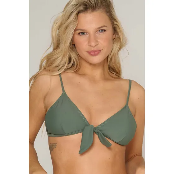 Triangulo De Bikini Fijo Con Lazo Lisa Luz De Mar