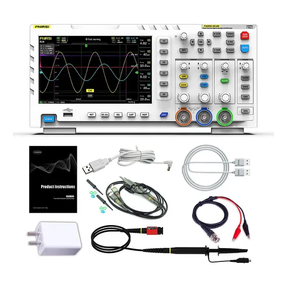 Fnirsi 1014d Plus Osciloscópio 2 Em 1 100 Mhz* 2 /1gsa/s