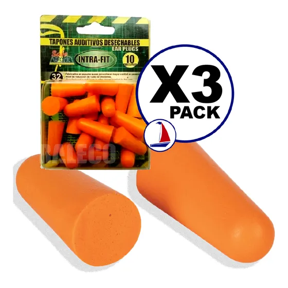 Tapones De Oído Desechables 10 Pares 