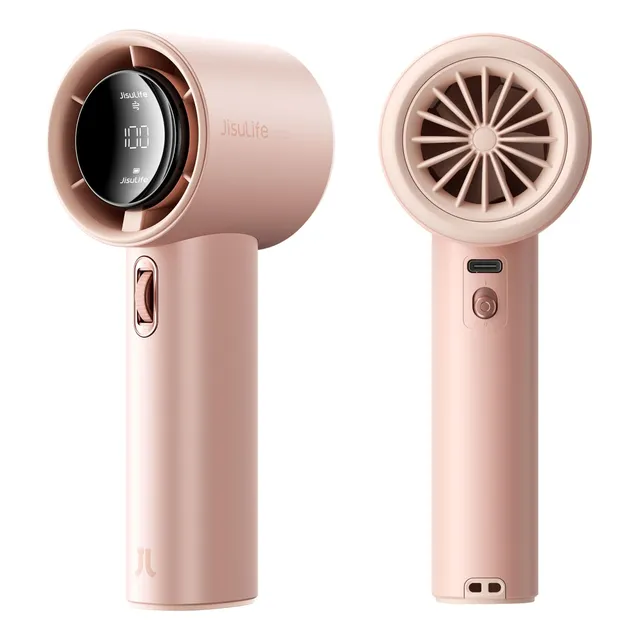 Ventilador Portátil De Mano Turbo Ajustable Batería Recargab