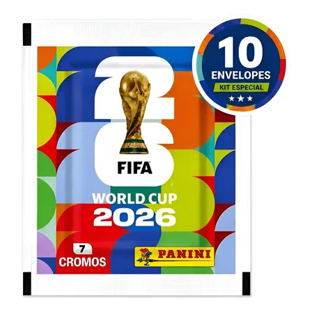 Copa Do Mundo Fifa 2026 70 Figurinhas Panini 10 Envelope Copa Do Mundo 2026 Figurinhas Álbum Da Copa