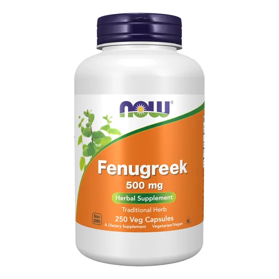 Suplemento Now Foods De Alholva, 500 Mg, 250 Cápsulas Vegeta