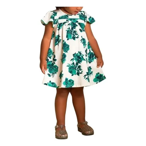 Vestido Infantil Manga Curta - Milon