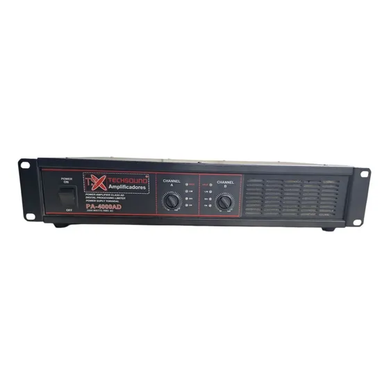 Amplificador  Profissional Pa4000  2000w Rms Techsound