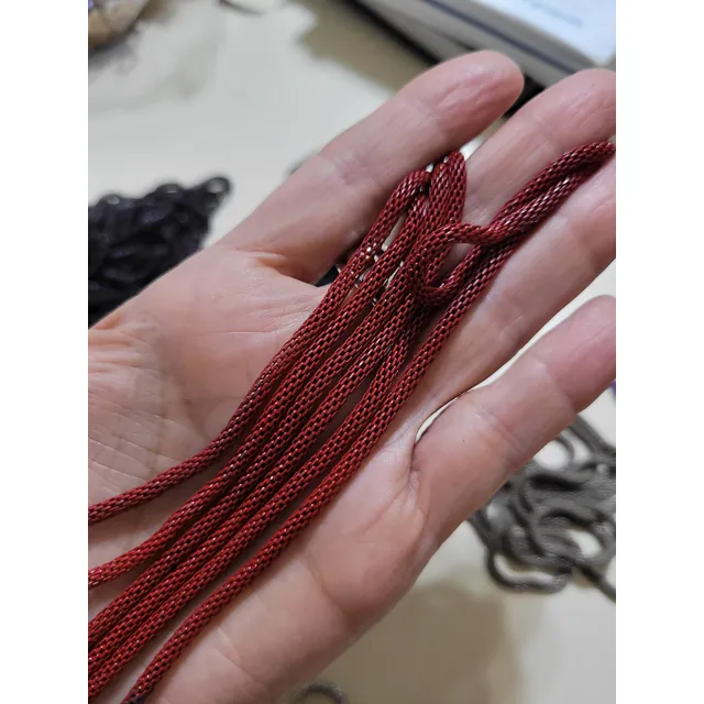 Collares Largos 60 Cm Variadas Colores Tipo Guayas Pack 6