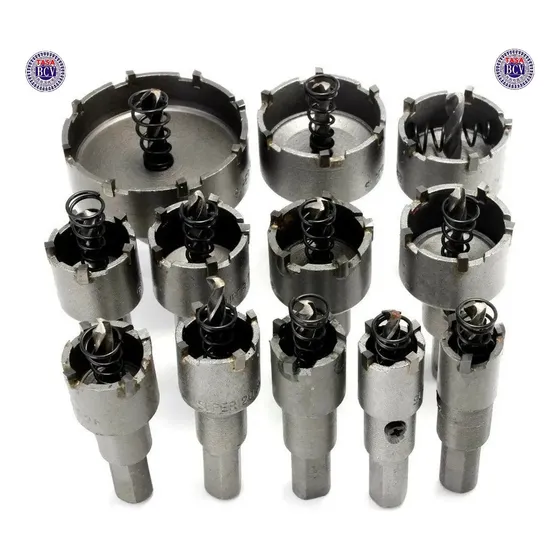 Kit Juego De 12 Brocas Mechas Tct Punta De Carburo 15-50mm
