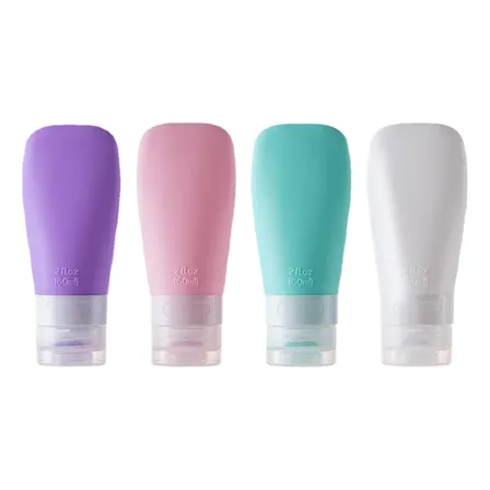 Pack De 8 Botellas De Silicona Kit Viajero