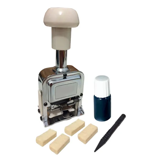 Carimbo Numerador Automatico Sequencial 6 Digitos 12 Repetic