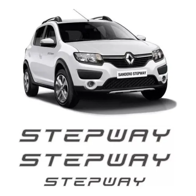 Renault Sandero Calcomanías Stepway 2019-2020 Kit X3 Unidade
