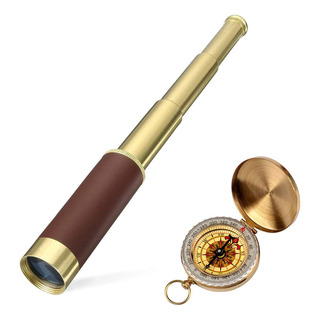Telescópio Pirata Retrô Com Zoom 25x30, Luneta Portátil C... Telescópio Pirata Retrô Com Zoom 25x30, Luneta Portátil C...