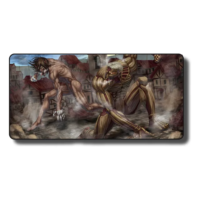 Mouse Pad Gamer Shingeki - Attack On Titan 80x40 Cm Fight