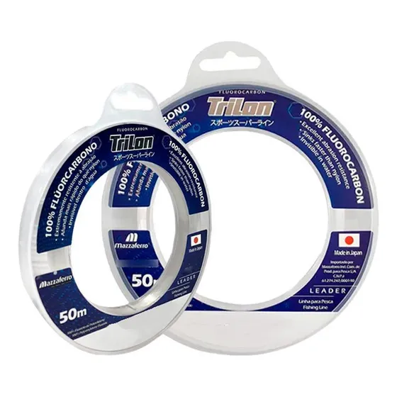 Linha Mazzaferro Trilon 100% Fluorcarbono 0,60mm 52,3lb 50m