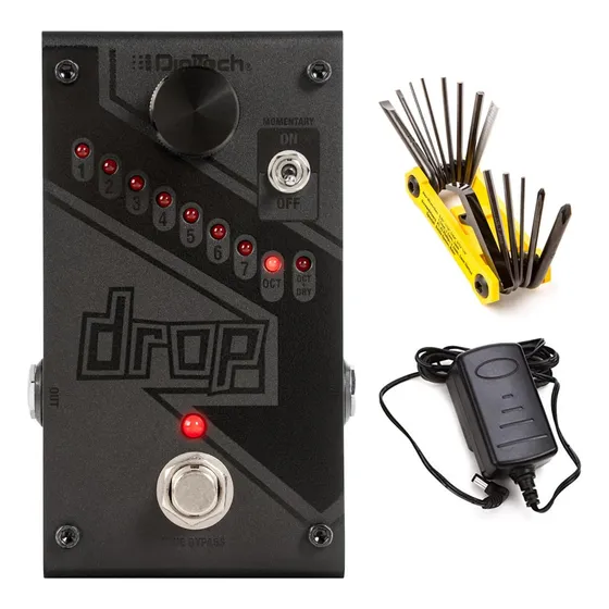 Digitech Dropbk The Drop Polypon Drop Tune Pedal - Black Edi