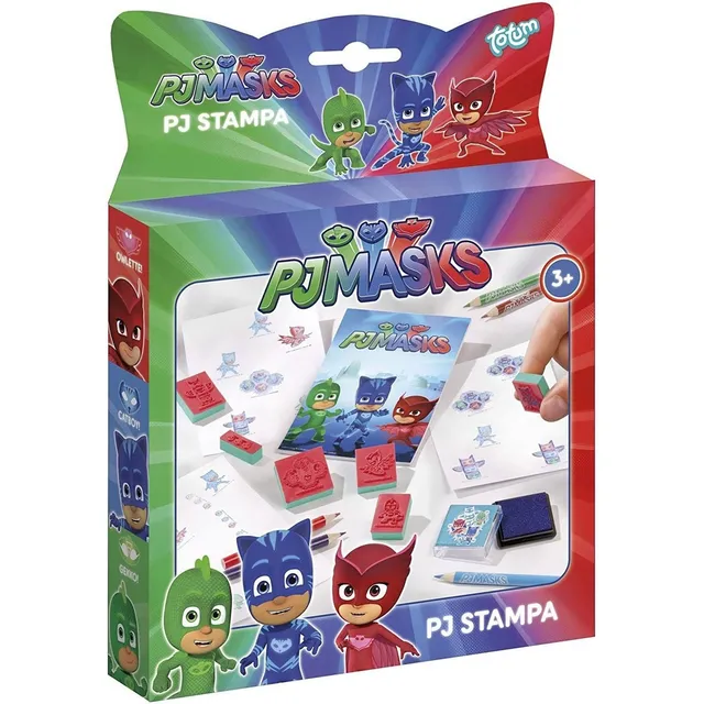 Totum Manualidades Pj Máscaras Juego De Sellos Multicolor Ax