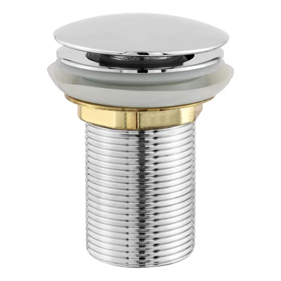 Válvula Click Inox Lavatorio Lavabo Cuba Vidro Porcelana 1.1/4 Pia Esculpida Marmore Ralo Oculto Potenza Atacadista
