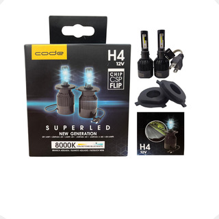 Par LĂąmpada Super Led H4 8000k 12v Tech One Code Par LĂąmpada Super Led H4 8000k 12v Tech One Code