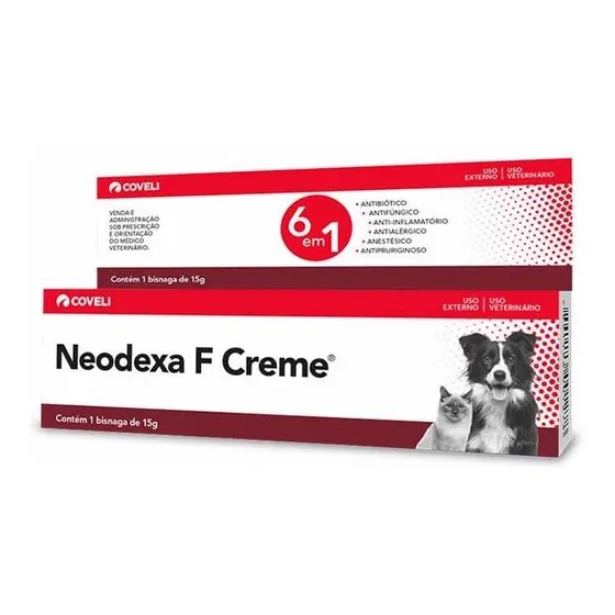 Neodexa F Creme 15 G Coveli Original - Envio Imediato