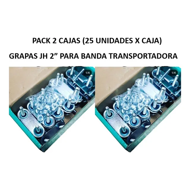 2 Grapas 2e Jh Tipo Flexco Pack 2 P/banda Transportadora
