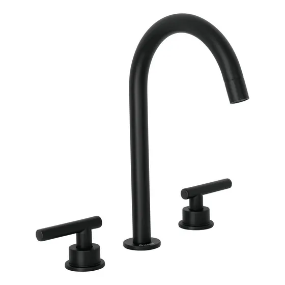 Mezcladora Lavabo Taladro Separado Palanca Negro Foset 46758