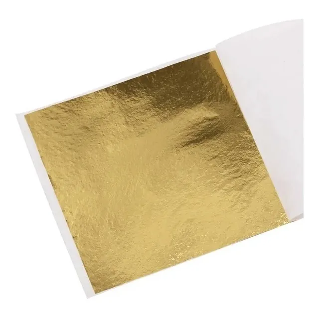 200 Hojas Oro 8x8 Imitación Laminas Arte Decorar Artesanías