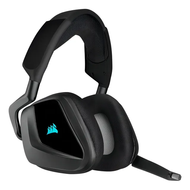 Auriculares gamer inalámbricos Corsair Void Elite Wireless VOID RGB Elite Wireless CA-9011202-NA negro con luz LED
