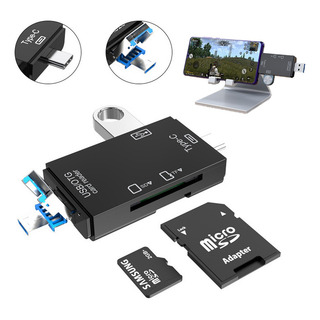 Adaptador Lector Tarjetasusb Tipo-c Sd Tf Otg Pctelemovil Adaptador Lector Tarjetasusb Tipo-c Sd Tf Otg Pctelemovil