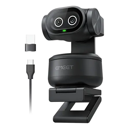 Cámara Web Emeet Pixy E3138 4k Negro Con Ai