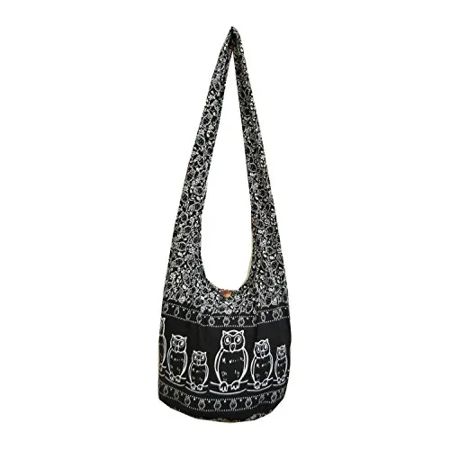 ¡btp! Owl Hippie Boho Sling Cross Body Bolsa De Gzdiv