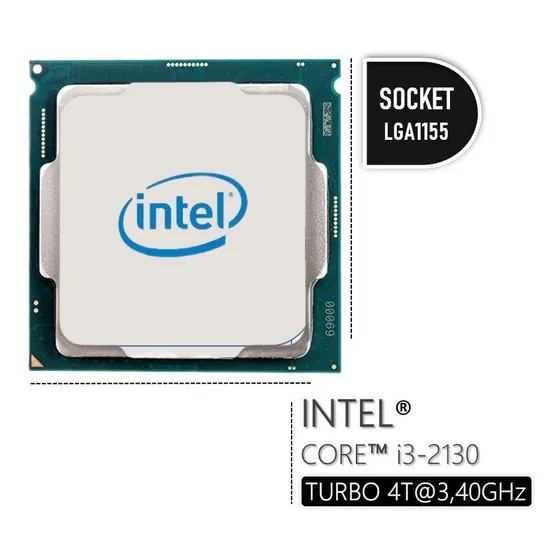 Intel® Core I3-2130, Socket 1155, 3m Cache, Up To 3.40 Ghz