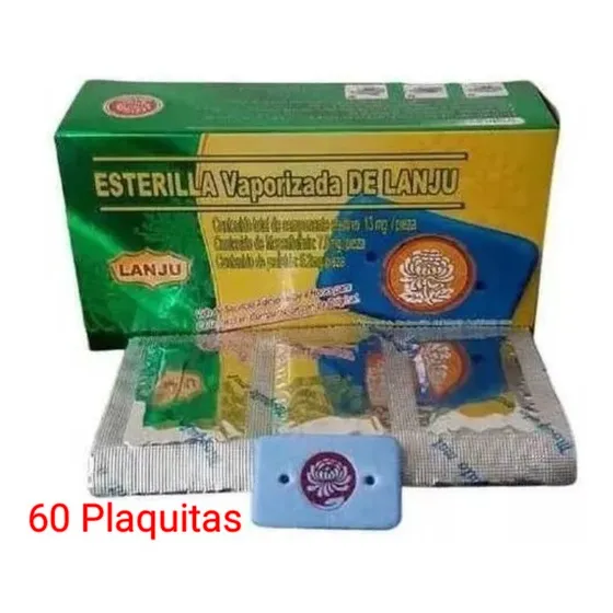 Pack 60 Plaquitas Repelente Antimosquitos Universal