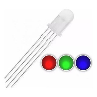 50 X Led *difuso Rgb 5mm - Anodo Comum 50 X Led *difuso Rgb 5mm - Anodo Comum