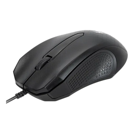 Mouse Óptico Alámbrico Negro