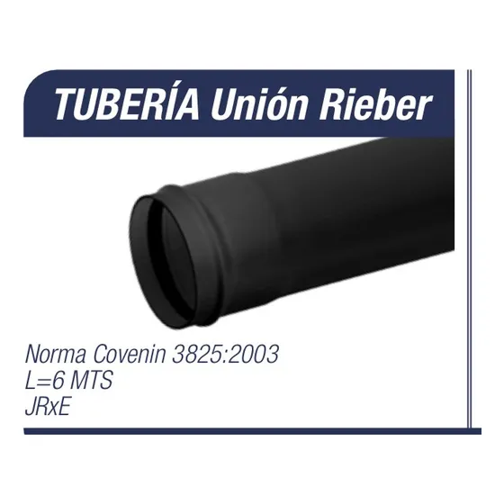 Tubo Alcantarillado Pvc Marca Tubrica 160mm 6 Mt.