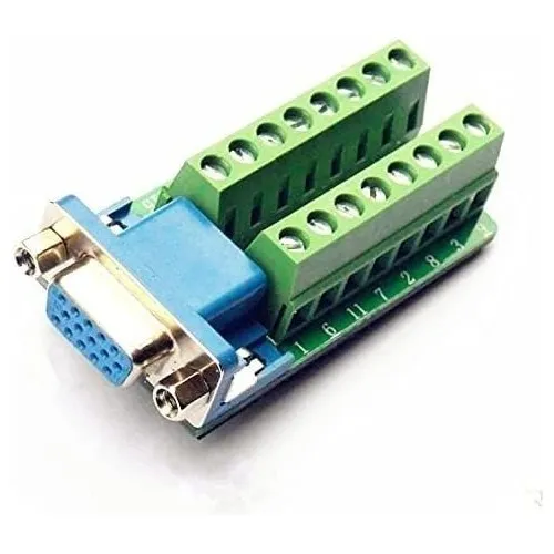 Puerto Vga Hembra 15-pin Luo Qiufa Db15 0.08  -verde