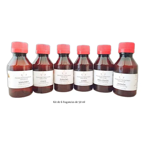 Kit De Fragancias Para Hacer Velas/ 6 Fragancias 50ml C/u