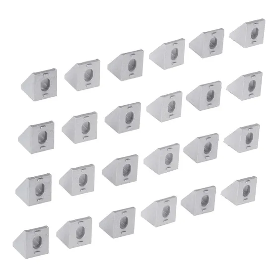50 Pieza 2020 Junta Soporte Angulo Aluminio Mm Extrusion L