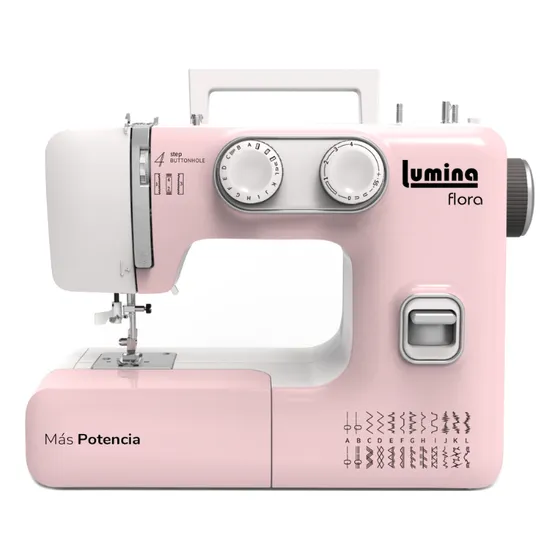 Lumina Flora Maquina De Coser Para Trabajos Pesados Color Rosa