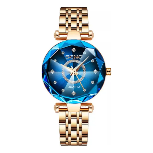 Reloj Pulsera Acero Seno Ocean Star De Cuarzo Lujo Dama