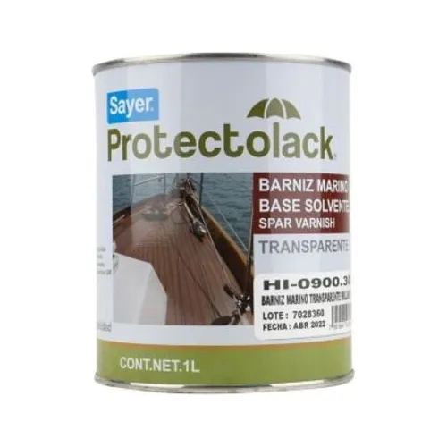 Barniz Marino Transparente Sayer Protectolack Hi-0900 1l