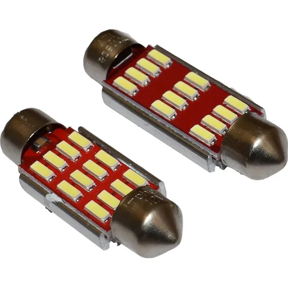Bombillo Led Canbus Feston Para Techo, Sin Polaridad (par)
