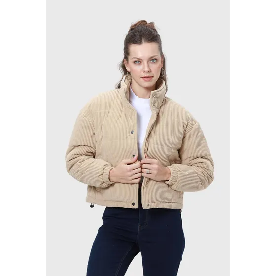 Chaqueta Mujer Puffa Beige