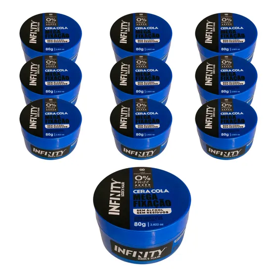 Pomada Modeladora Cola Infinity 80g 10 Unidades Atacado