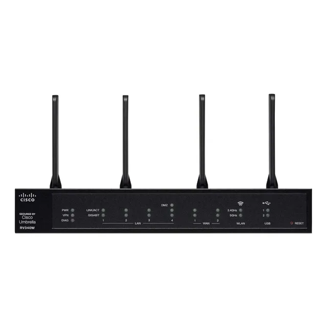 Router Wireless Cisco Smb Rv340w Vpn Firewall Dual Wan 3g 4g
