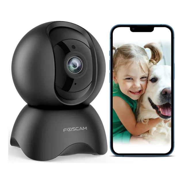 Cámara De Seguridad Interior Foscam 5mp 360o Noctu...