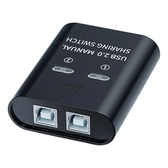 Conmutador Impresora 2 Puertos Usb Hub Divisor Switch Manual