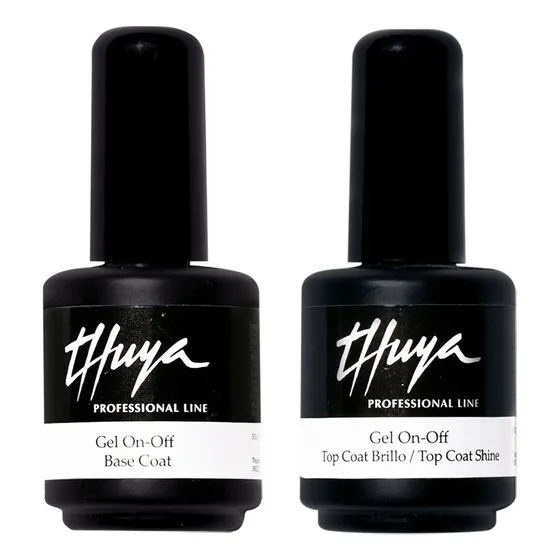 Kit Esmalte Thuya Base Coat + Top Coat Gel On Off