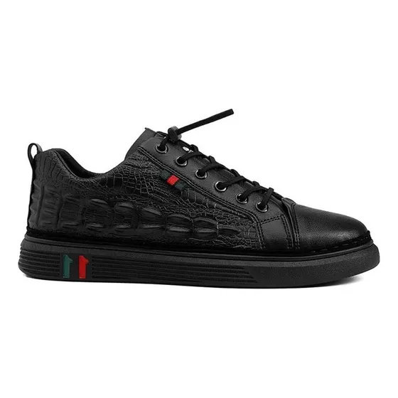 Zapatos Casuales Versátiles De Moda Con Patrón De Cocodrilo